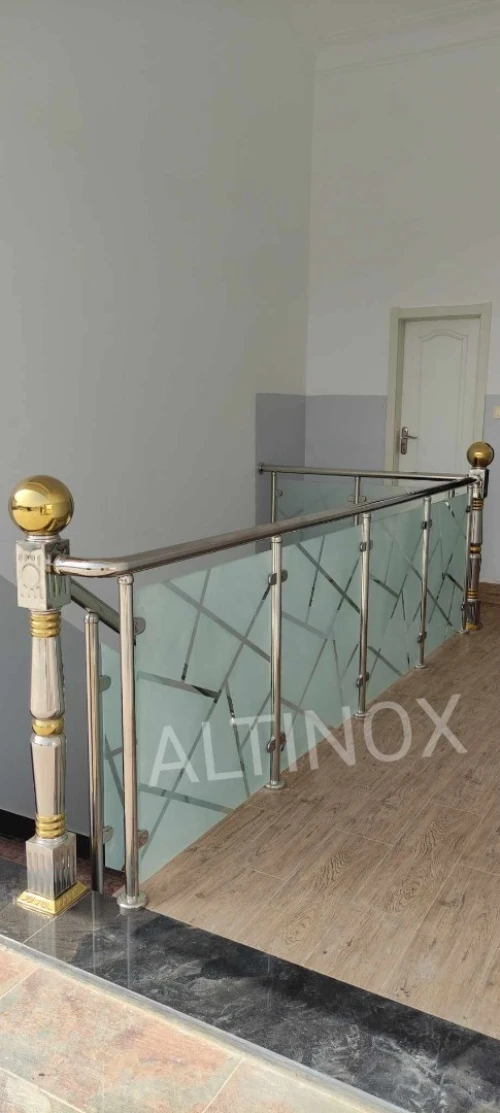 rampe d'escalier en inox