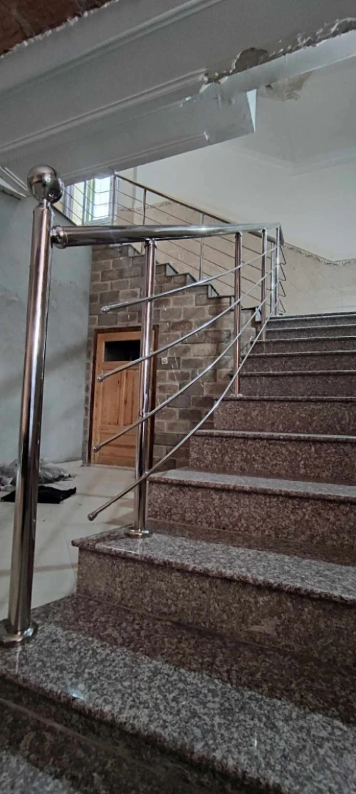 Rampe d'escalier en inox 