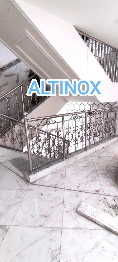 Rampe d'escalier en inox 