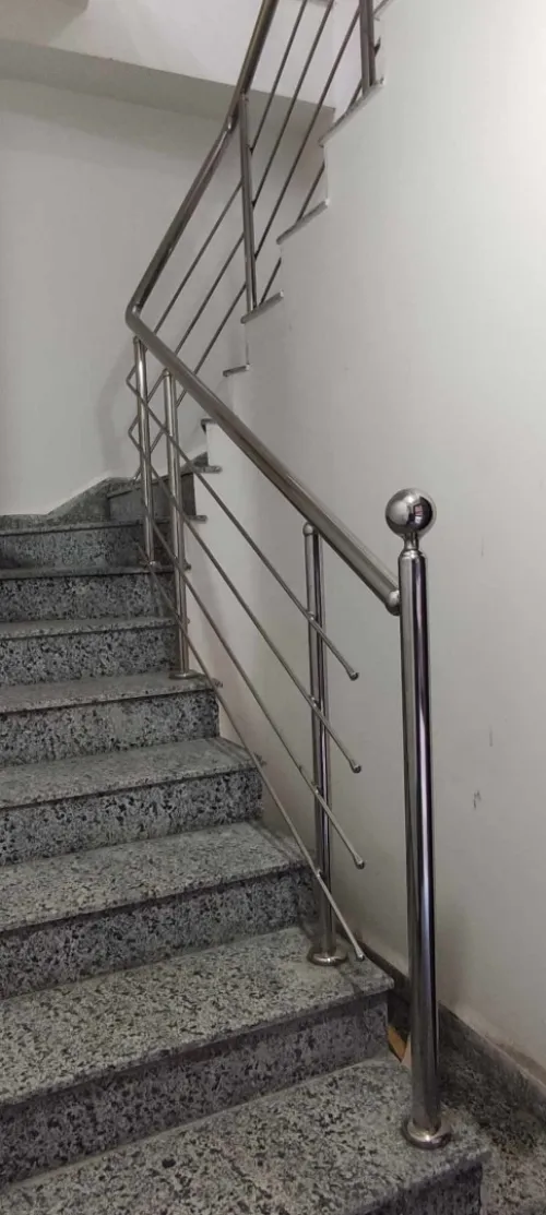 Rampe d'escalier en inox 