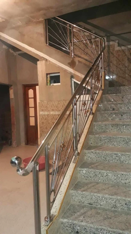rampe d' escalier en inox 