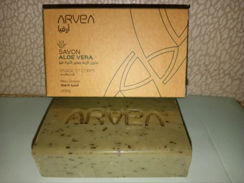 Savon ARVEA à l'aloé Véra.