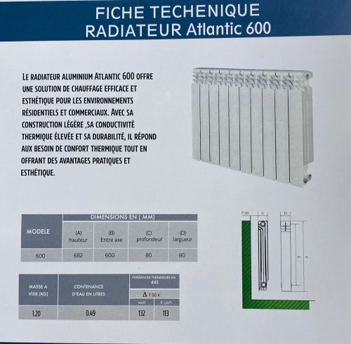 Radiateur atlantic local