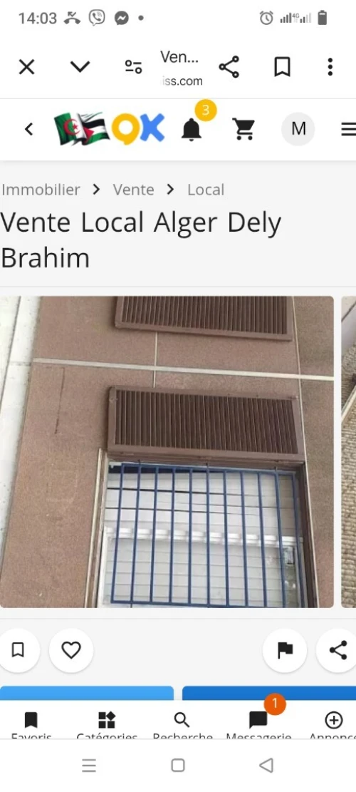 Vente Local Alger Dely brahim