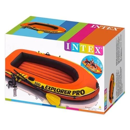 Bateau EXPLORER 300 + Pompe Et Rame 211x117x41cm | INTEX