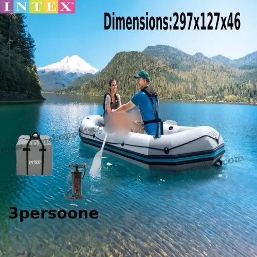 Bateau gonflable Mariner 3  3 personnes 297x127x46cm  Intex
