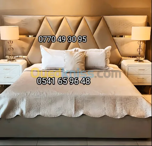 Lit capitonnée coffre et sans coffre , matelas orthopédique...