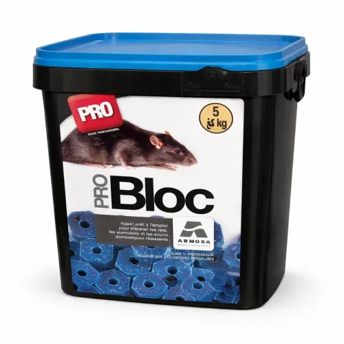 Raticide souricide PRO BLOC 5kg armosa Belgique