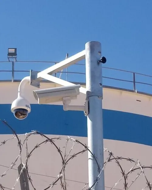 Infrastructures Télésurveillance Vidéosurveillance (Câblage, Poteaux & Armoires)