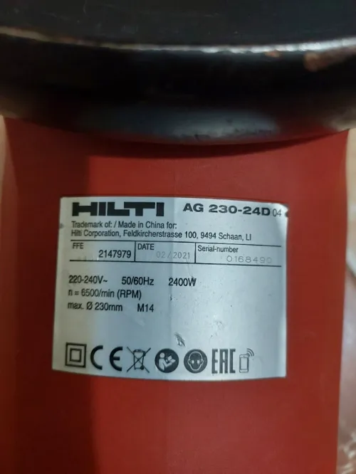 Meleuse Hilti 2400w