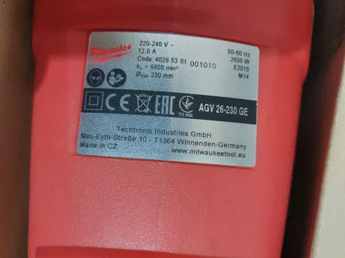 Meleuse Milwaukee 2600w (Germany)