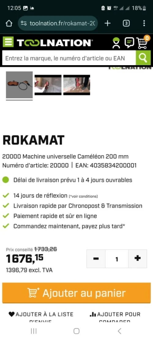 Rokamat 20000 Caméléon