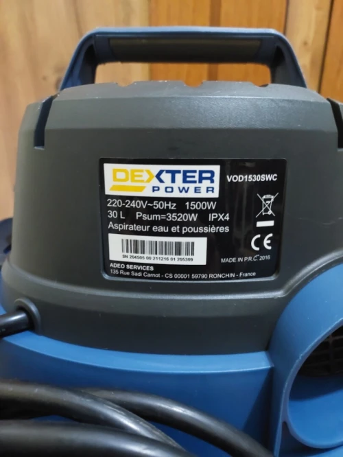 Aspirateur DEXTER vod1530swc