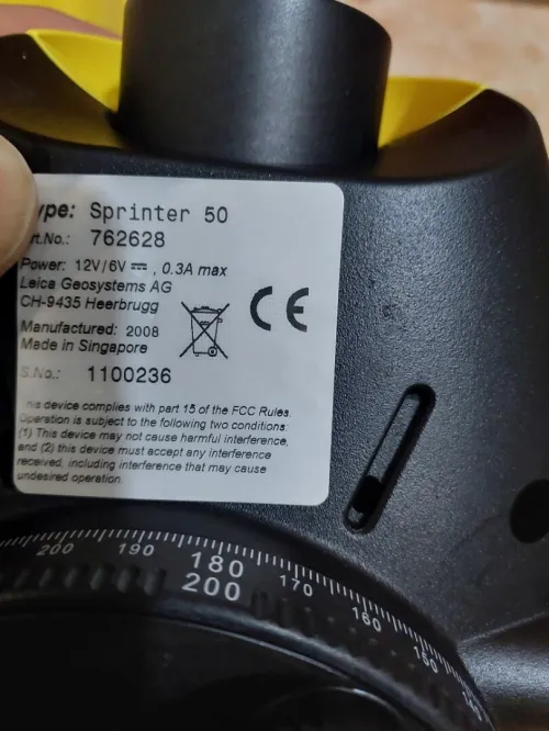 Niveau de chantier Leica SPRINTER