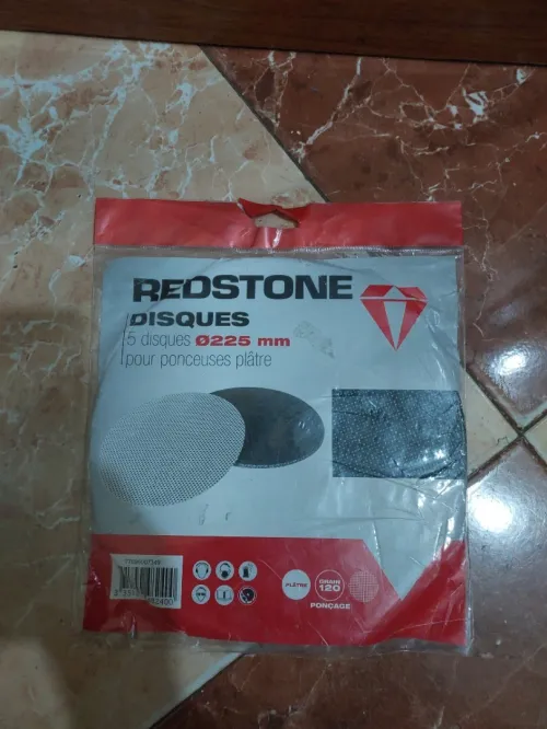 Papier abrasif REDSTONE Diam 225mm Grain 120