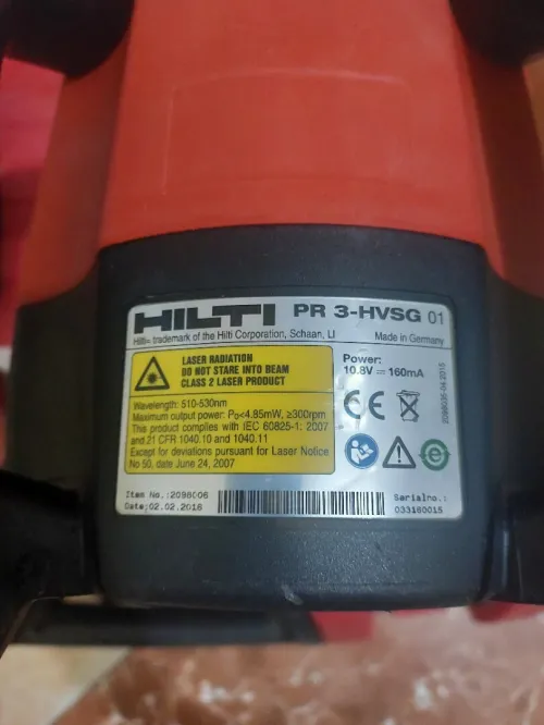 Niveau laser rotatif Hilti PR 3-HVSG