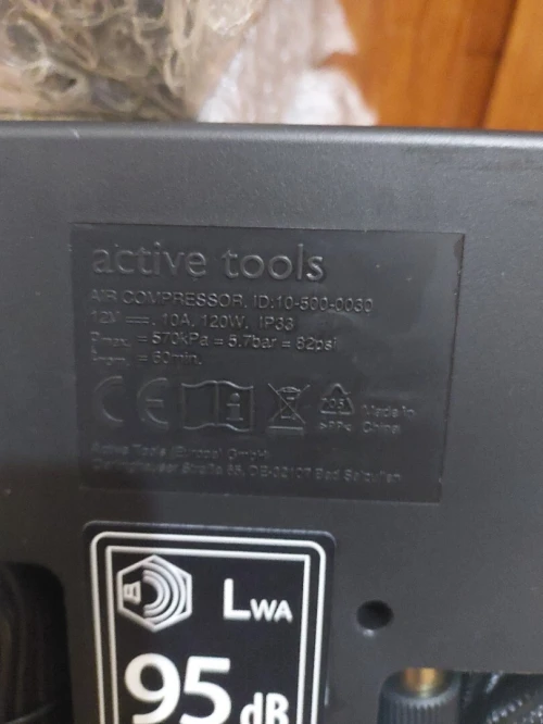 Mini compresseur Active tools 12v 5,7bar (Original - Kaba)