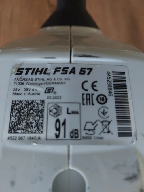 Debroussailleuse Stihl SFA 57 (36v)