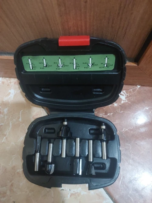 BOSCH Coffret de 6 fraises à bois, diamètre 8mm