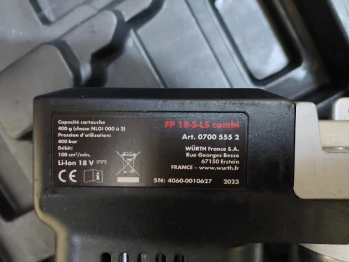 Pompe à graisse Wurth 18v (2023)