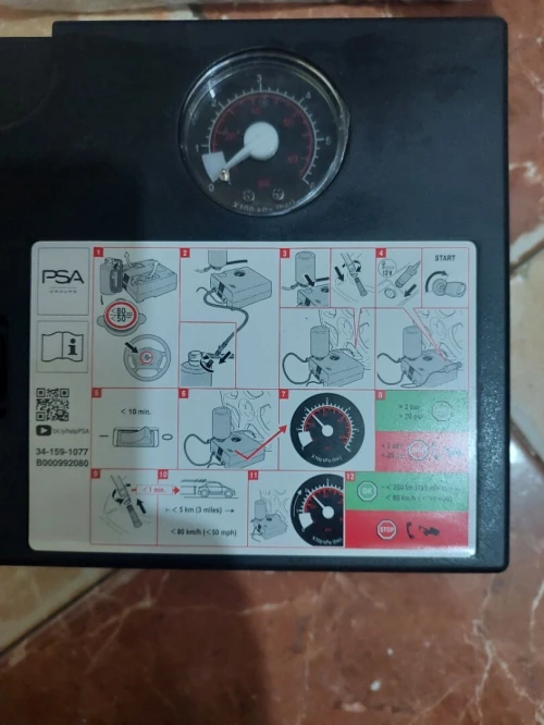 Mini compresseur Active tools 12v 5,7bar (Original - Kaba)
