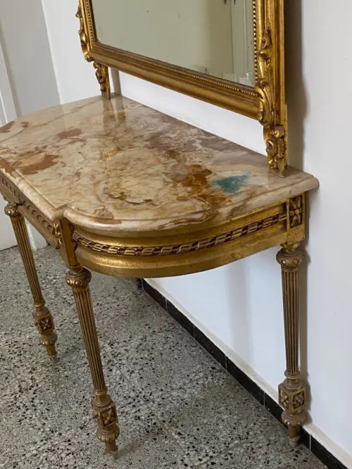 Console avec miroir STYLE ANCIEN