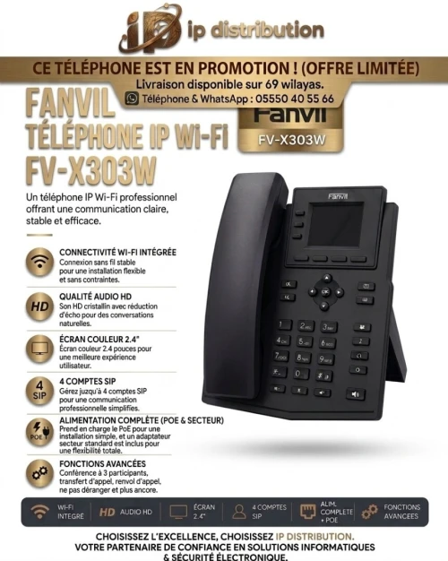 Téléphone IP sip universels