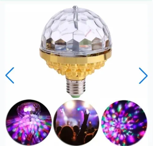 Lampe Disco Ball rotative multicolore  ambiance festive garantie