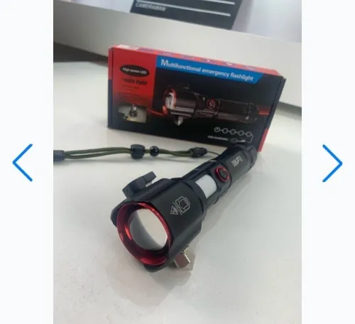 Lampe torche LED puissante rechargeable USB avec PowerBank