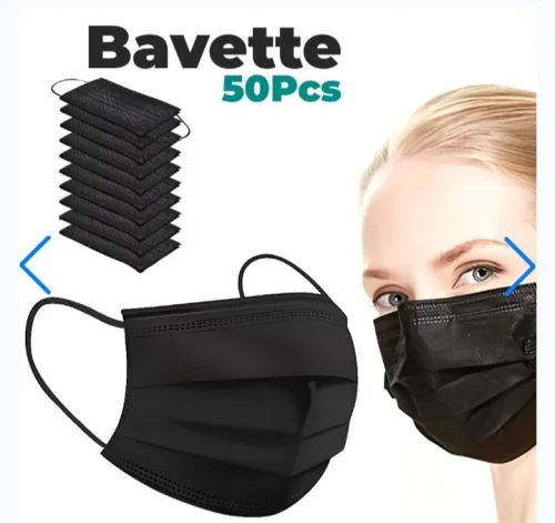 Lot de 50 bavettes jetables 3 couches  protection et confort