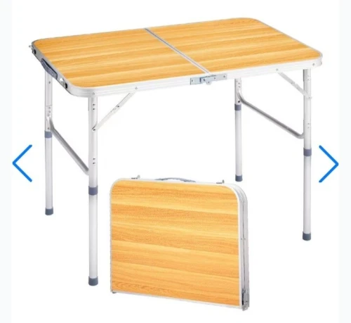 Table de camping en aluminium réglable  légère et pratique