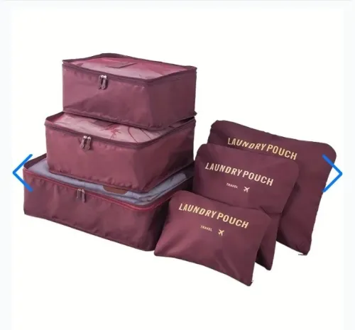 Ensemble de 6 sacs de rangement voyage  organisation parfaite