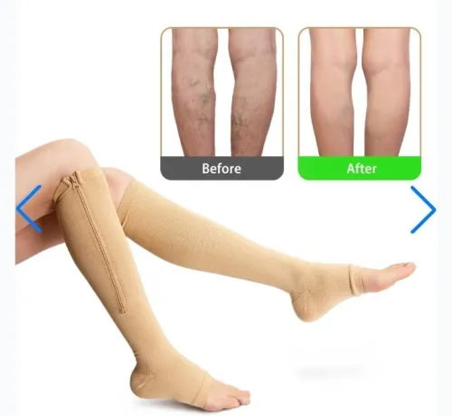 Chaussettes de compression ZIP SOX  soulagement et confort pour les jambes