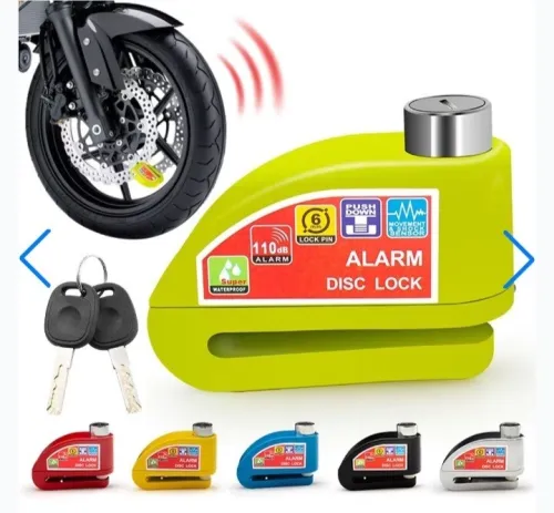 Antivol disque moto avec alarme 110dB  sécurité maximale