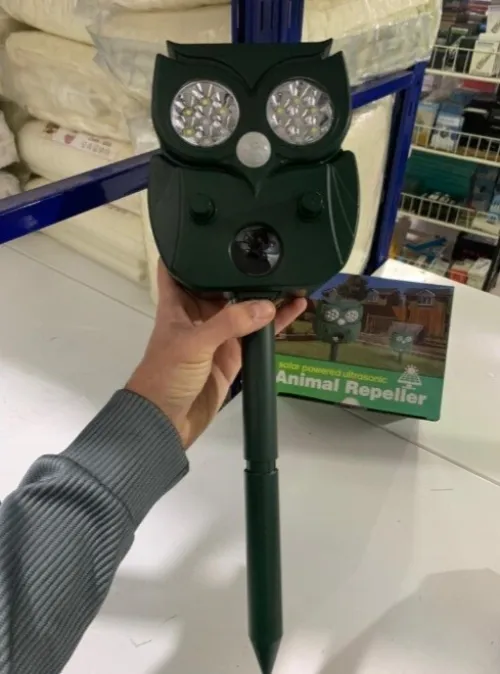 Répulsif solaire à ultrasons en forme dhibou protection intelligente du jardin