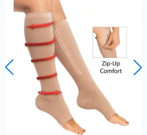 Chaussettes de compression ZIP SOX  soulagement et confort pour les jambes