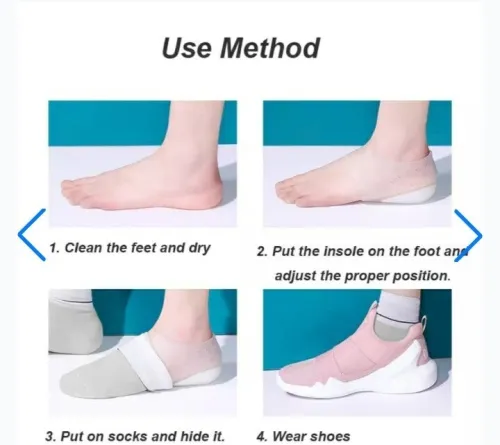Talon en silicone rehausseur de hauteur  confort et discrétion
