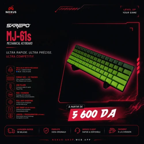 Claviers Gaming Mécaniques & Magnétiques | Noxus Shop