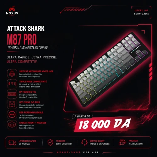 Claviers Gaming Mécaniques & Magnétiques | Noxus Shop