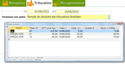 logiciel pour huilerie
