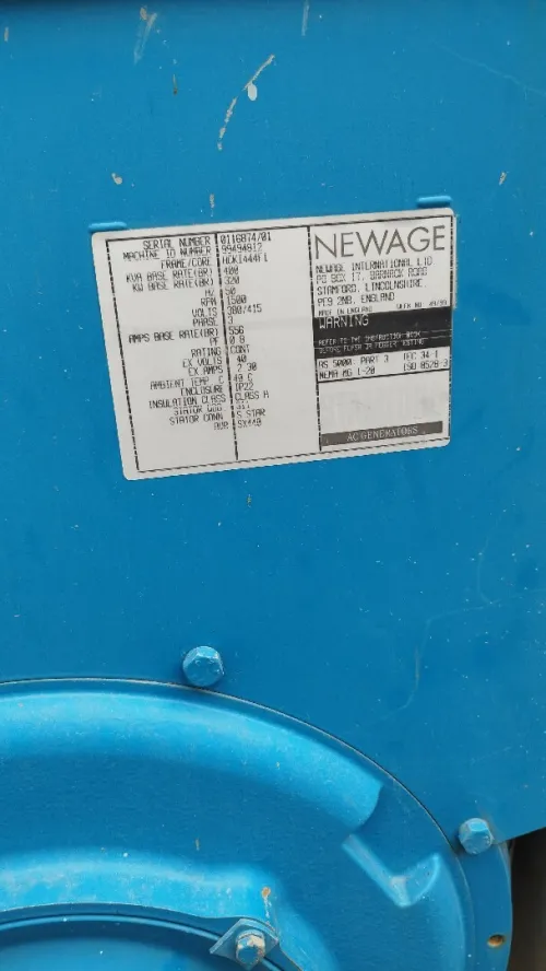 Groupe électrogène Perkins 420 KVA