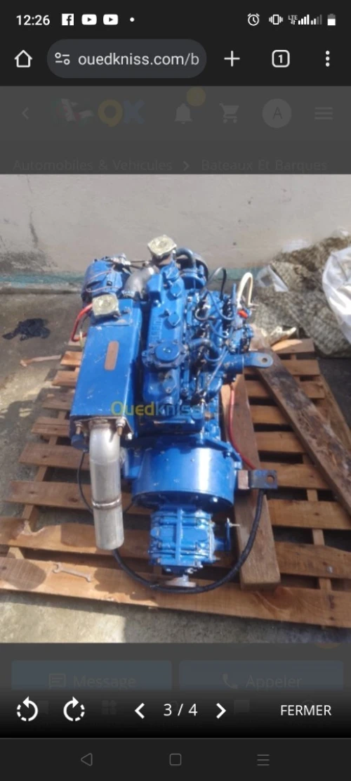 Moteur Kubota marine 