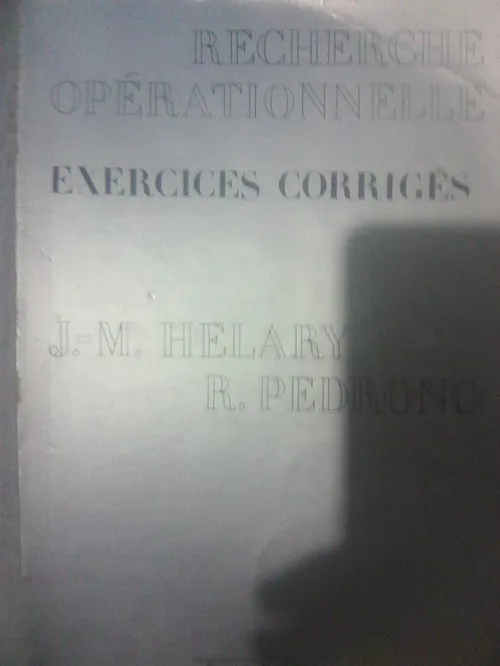 Livres sur la recherche opérationnelle