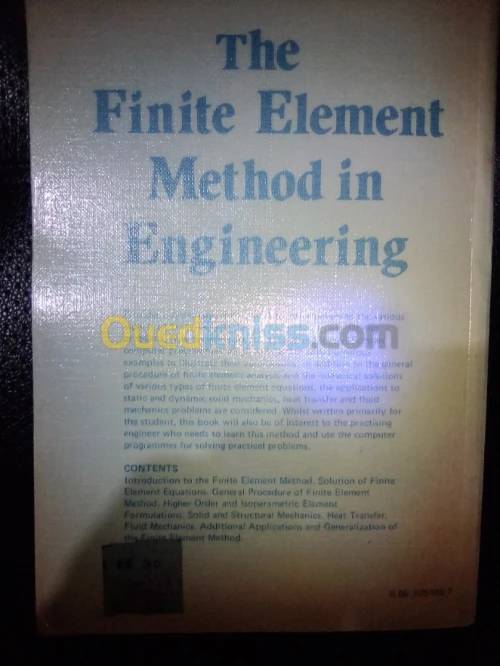 The finite element method in engineering 