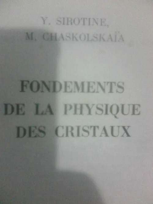 Livres sur la physique de l’etat solide