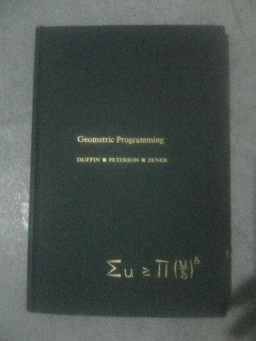 Geometric programming