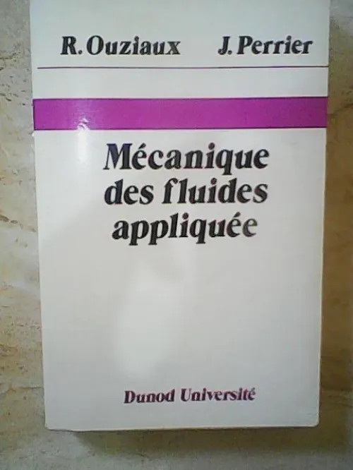 livres sur la Mecanique Des Fluides Appliquée