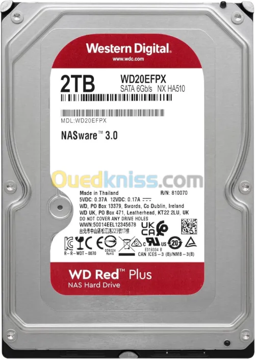 WD Red Plus 2 To - NAS HARD DRIVE