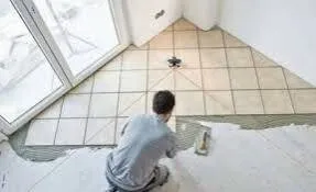 Pose dalle de solle faience parquet dressage telbes 