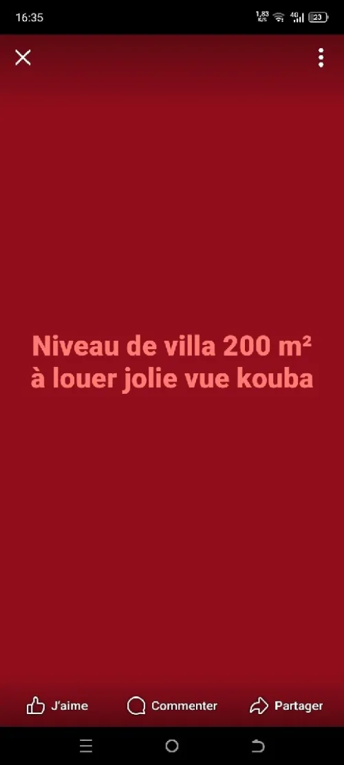 Location Villa Alger Kouba